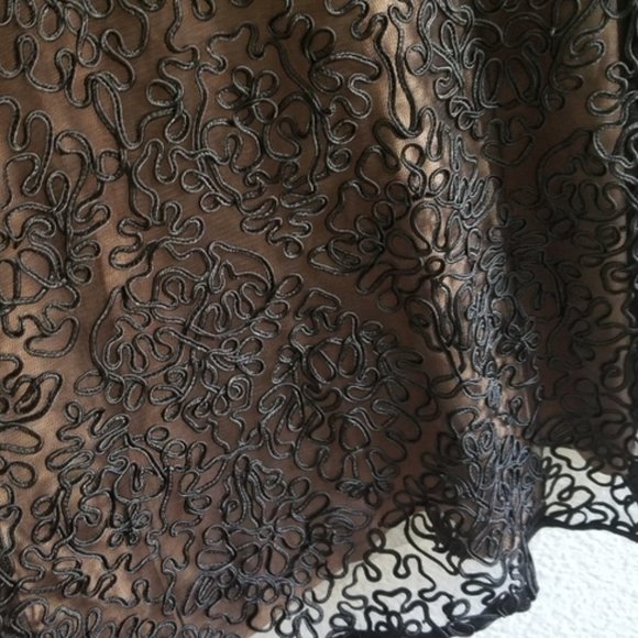 Tadashi Shoji x BHLDN Durand 8 Blace Lace Formal Midi Dress - Picture 7 of 10